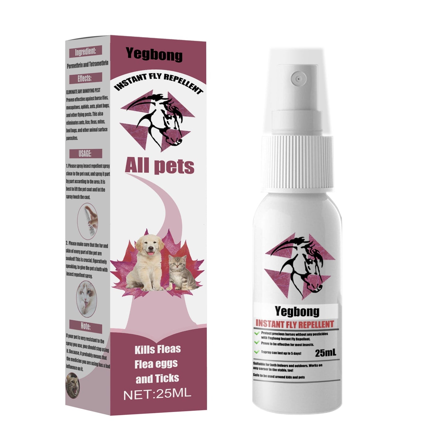 Pet Repellent Spray for Dogs and Cats | Flea, Tick, and Mite Anti-Itch Treatment