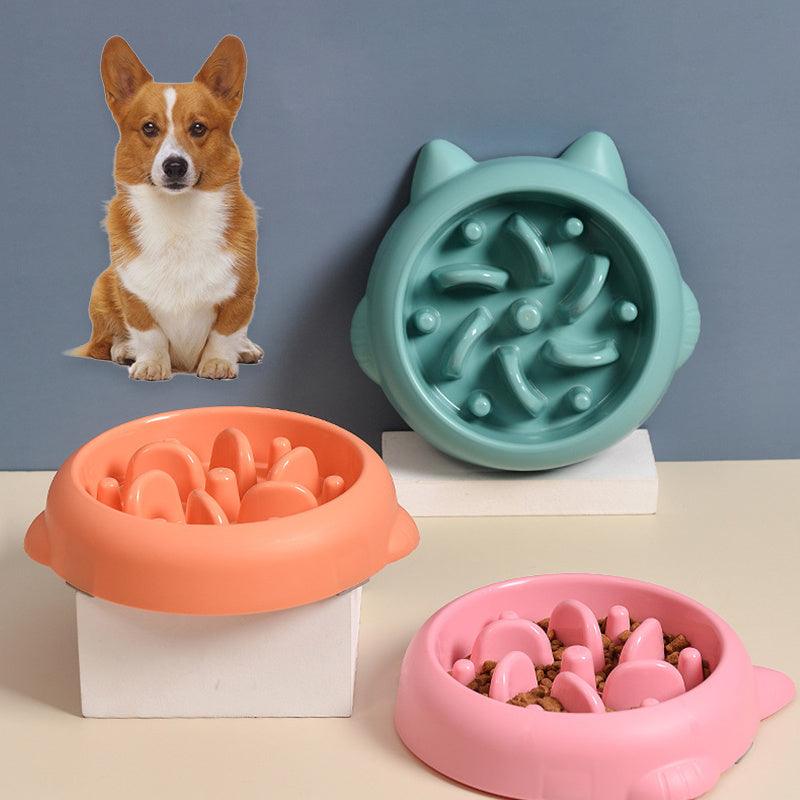 Anti Choking Slow Feeder Pet Bowl | Small Dog And Cat Feeder