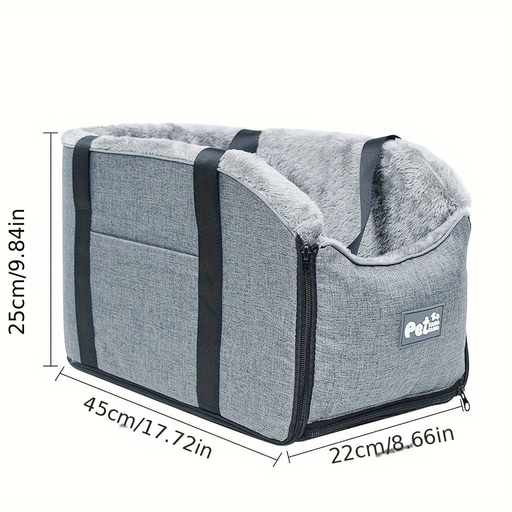 Pet Cozy Travel Car Seat for Small Dogs and Cats | Secure Pet Travel Seat