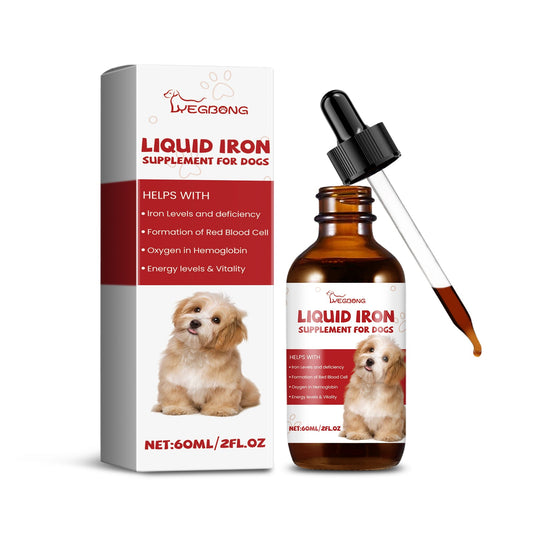 Iron Supplement Syrup for Dogs: Red Blood Cell Support with Peppermint Extract | 1-3 Daily