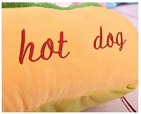 Hot Dog Shaped Dog Bed | Washable Novelty Pet Nest