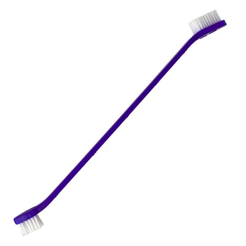 Pet Dental Care Set – Beef Flavored Toothpaste & Double-Headed Brush for Dogs and Cats