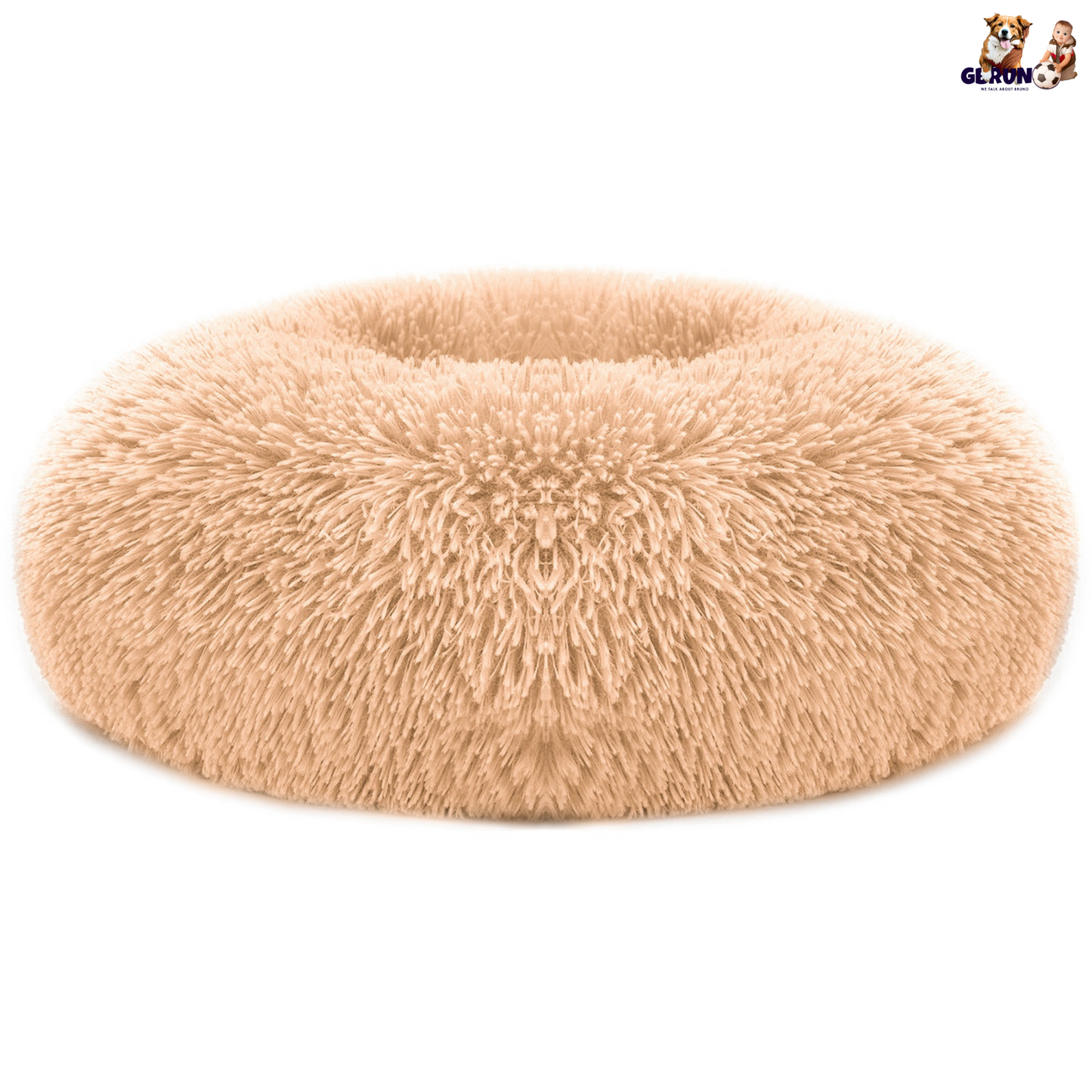Calming Dog Bed | Round Plush Pet Donut Cuddler