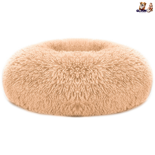 Calming Dog Bed | Round Plush Pet Donut Cuddler