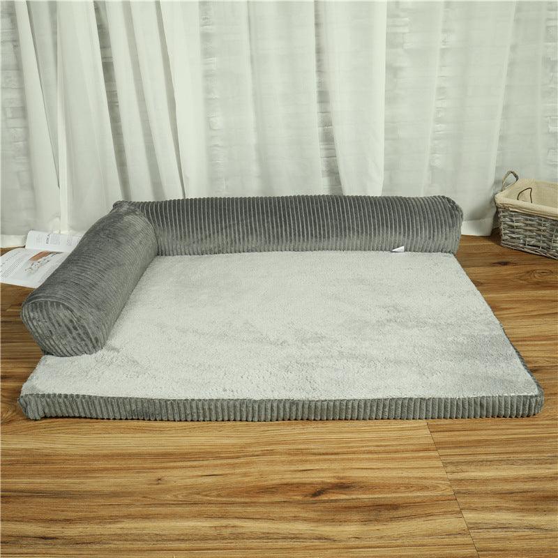 Dog Sofa Bed | L-Shaped Orthopedic Pet Mat | Washable