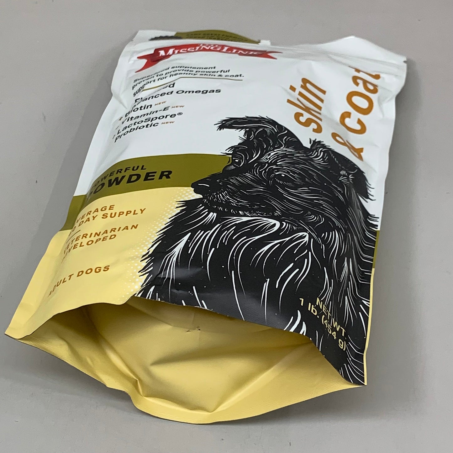 The Missing Link Skin & Coat Powder Dog Supplement: 2 Pack | 1 lb Each | Omega 3 & 6
