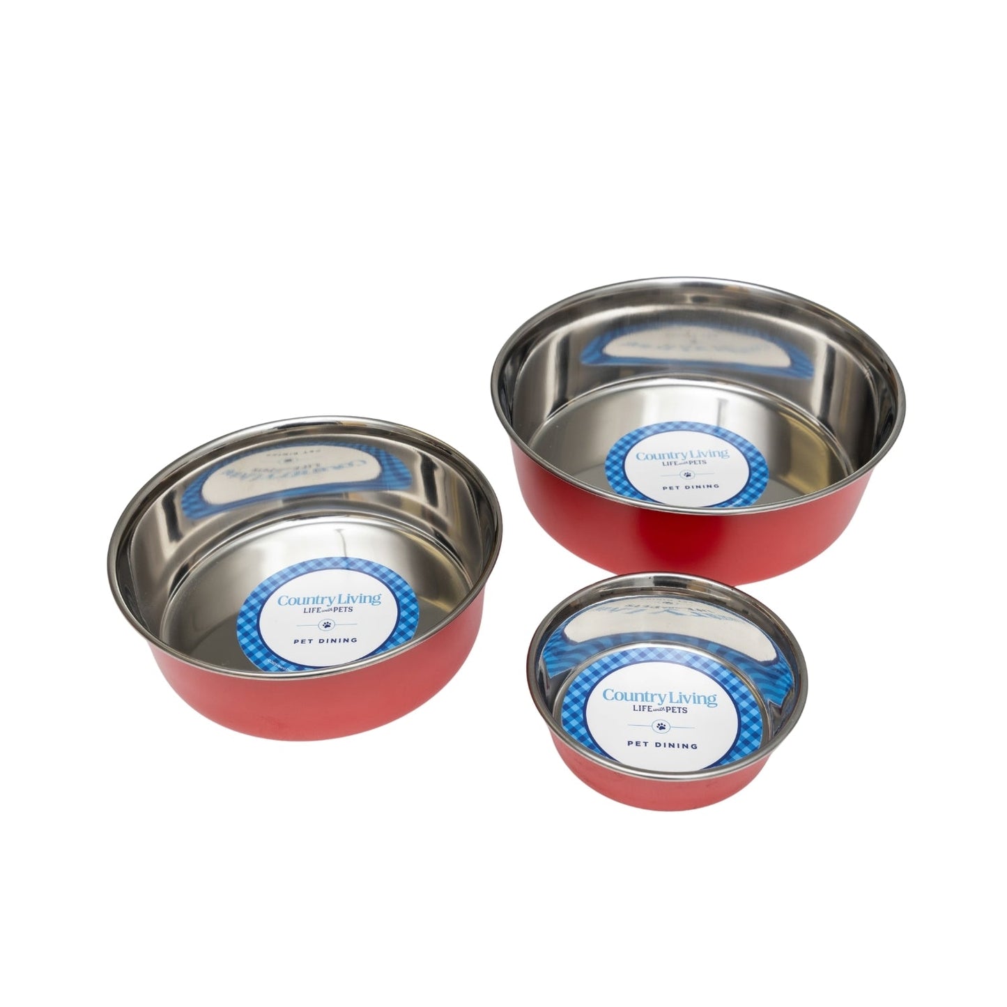 Heavy Duty Stainless Steel Dog Bowls - Set of 2 Bowls
