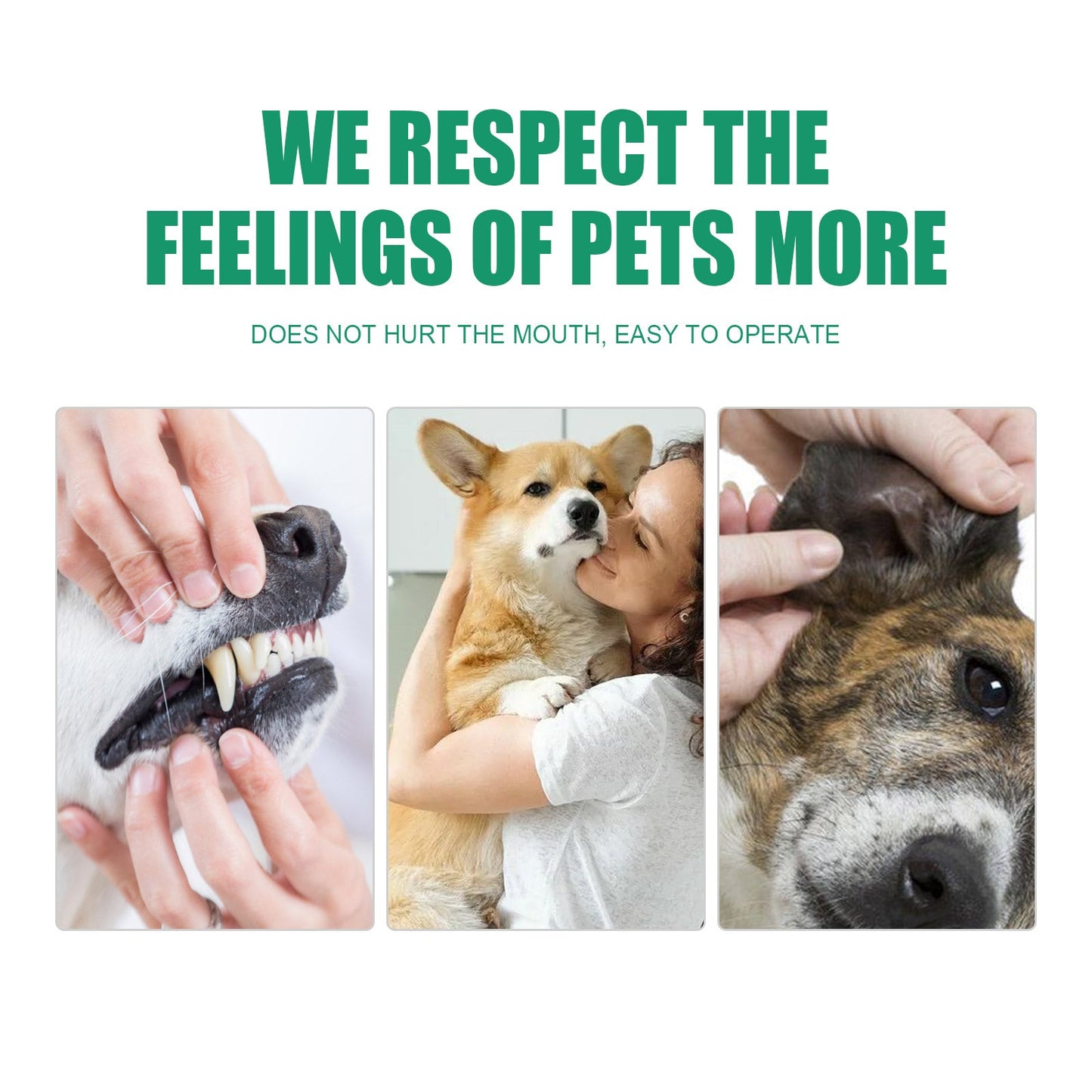 Pet Tooth Cleaning Finger Set – Disposable Oral & Ear Care Wipes for Dogs and Cats