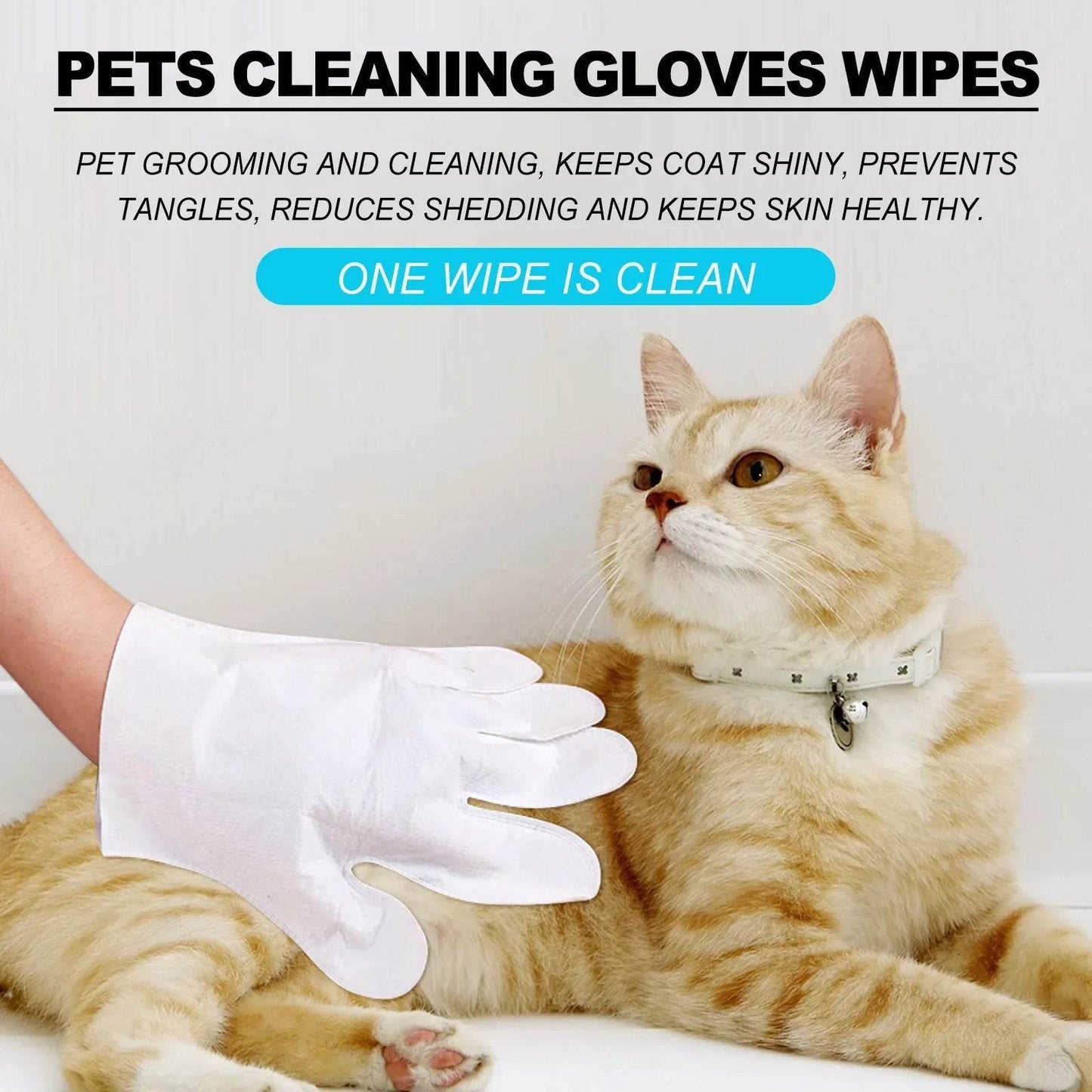 2-in-1 Pet Grooming Gloves – Gentle Massage & Odor Elimination