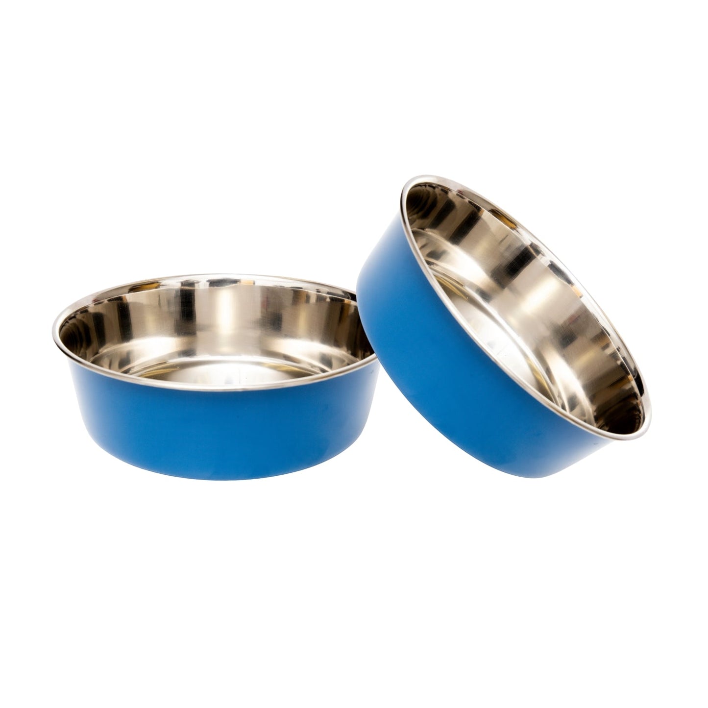 Heavy Duty Stainless Steel Dog Bowls - Set of 2 Bowls