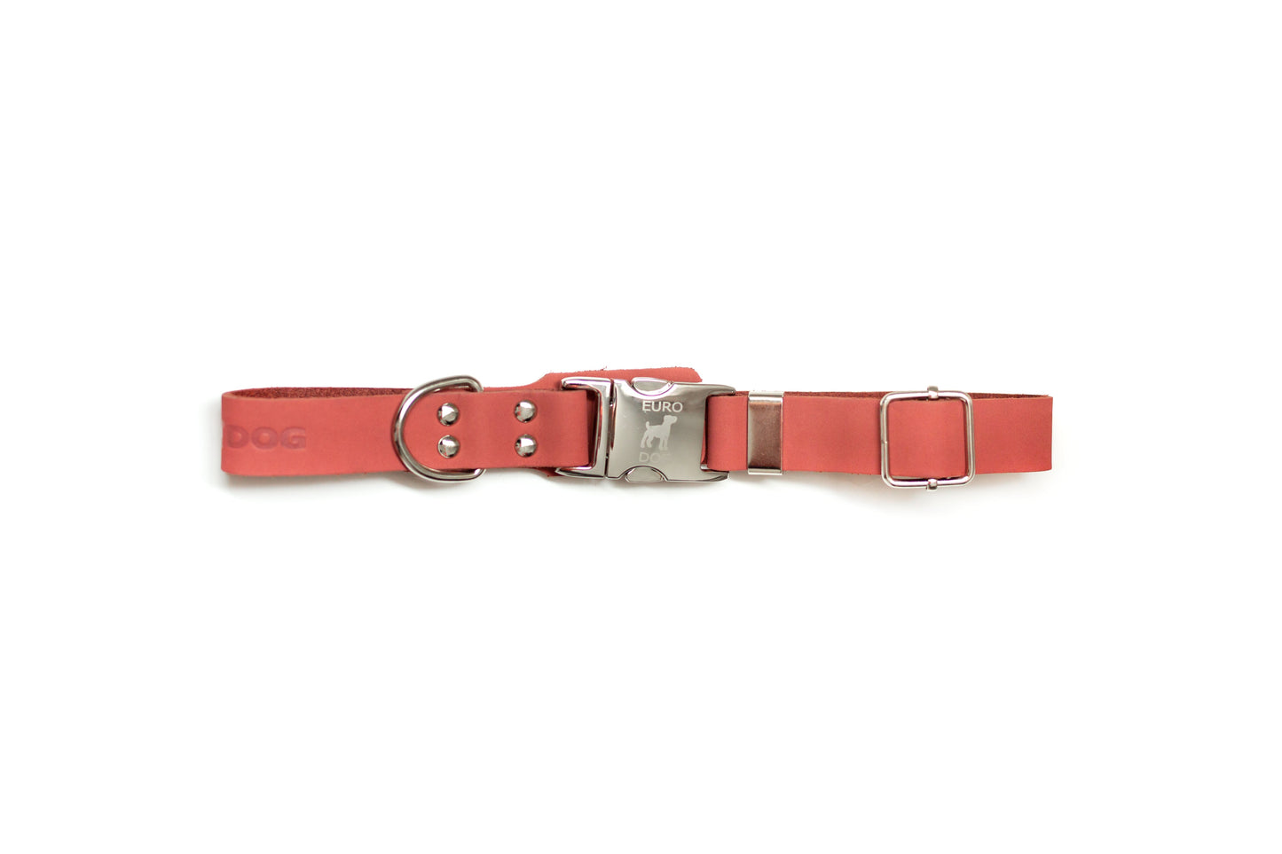 Quick-Release Coral Reef Leather Dog Collar - Premium Full-Grain Leather