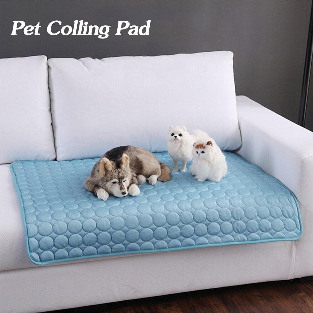 Ice Silk Pet Cooling Mat | Self-Cooling Breathable Pad