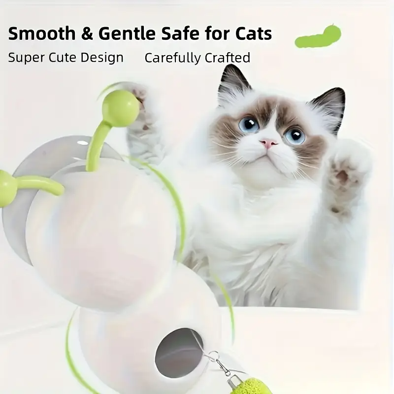 Wiggly Caterpillar Cat Toy – Automatic Motion Interactive Toy for Indoor Cats