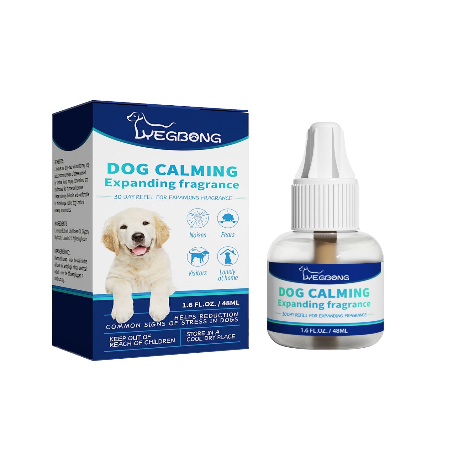 Pet Emotional Care Solution: Stop Barking Calming Diffuser Refill for Dogs & Cats