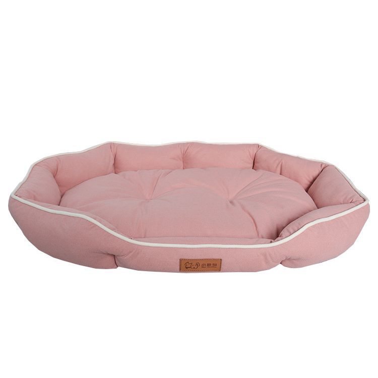 Oval Dog Bed | Soft Suede Nesting Pad for Shiba Inus & Medium Breeds | Sizes S-XXL