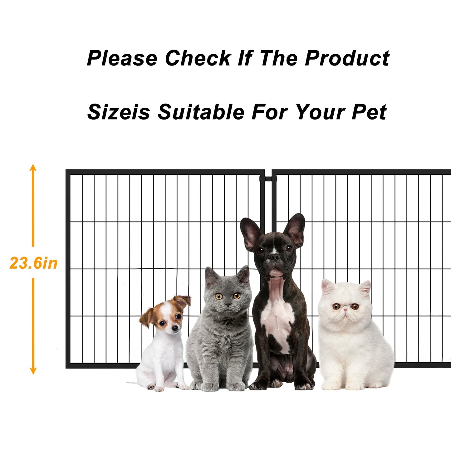 47-Inch Metal Dog Playpen | Indoor/Outdoor Puppy Crate & Kennel