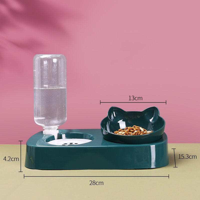 Space Saving Corner Pet Bowl Set: No More Messy Floors