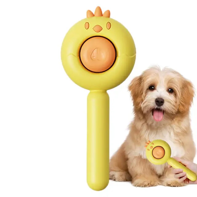 Self-Cleaning Dog & Cat Brush | Easy Hair Removal Tool for Pets