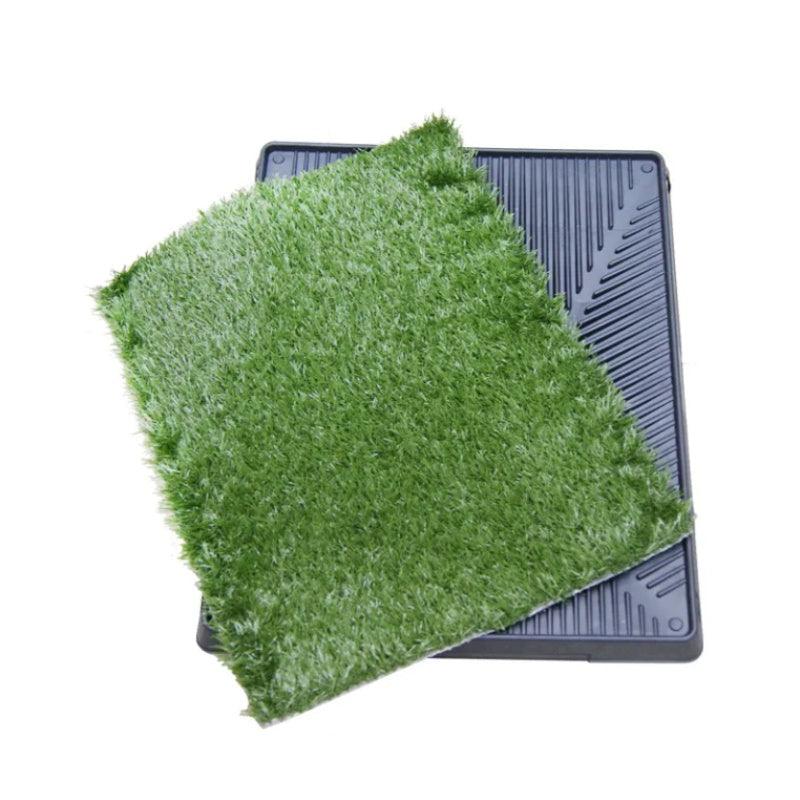 Portable Dog Grass Pad with Tray | 3-Layer Easy Clean System