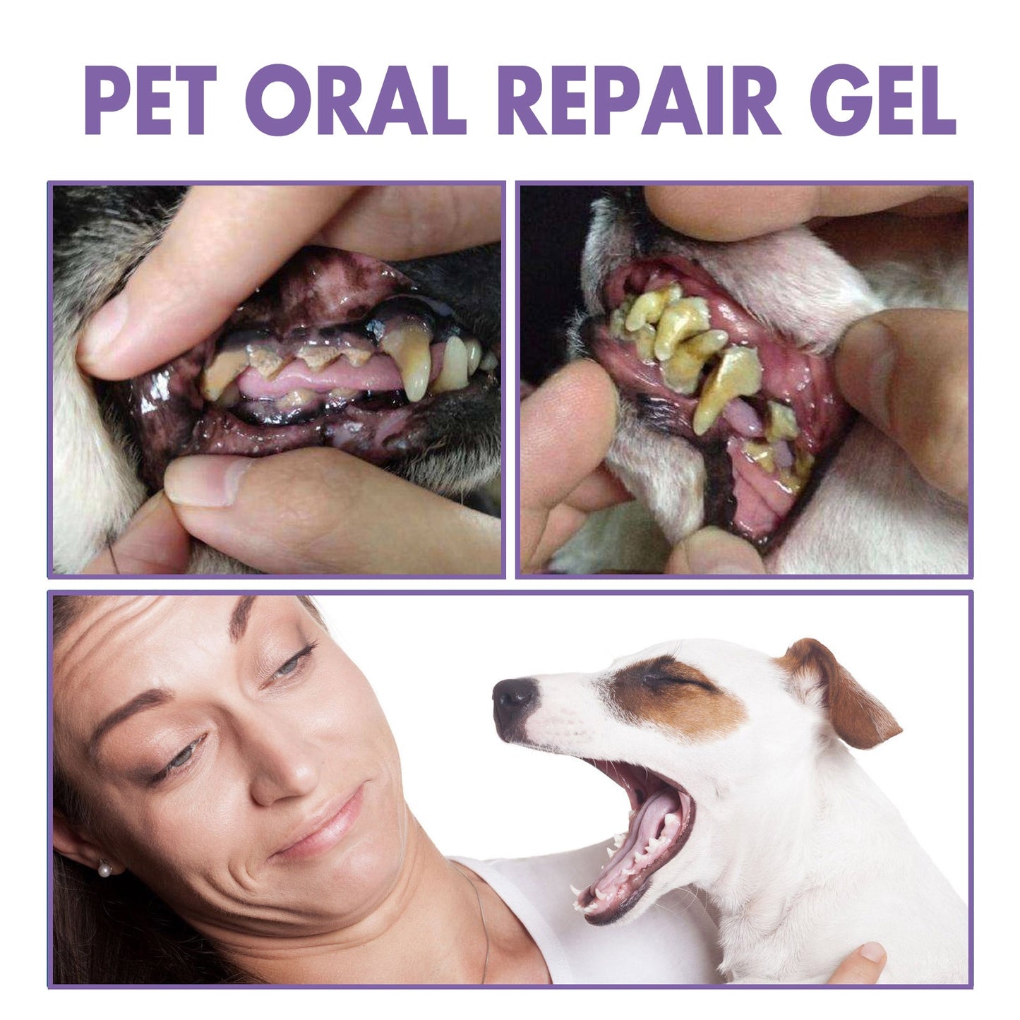 Pet Oral Repair Gel – Deep Cleaning Tooth Stain & Tartar Remover for Dogs and Cats
