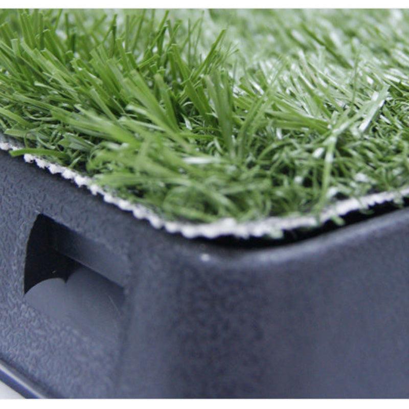 Portable Dog Grass Pad with Tray | 3-Layer Easy Clean System