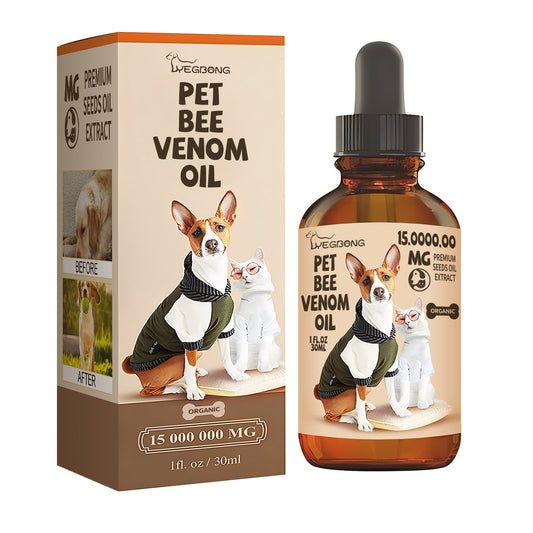 Pet Bee Venom Joint Care Oil – Vitamin K2 & Arnica Relief for Dogs & Cats