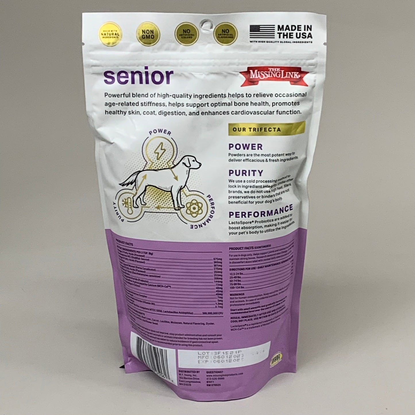 Give Your Senior Dog a Boost: The Missing Link Ultimate Senior Health Formula | 1 lb Bag