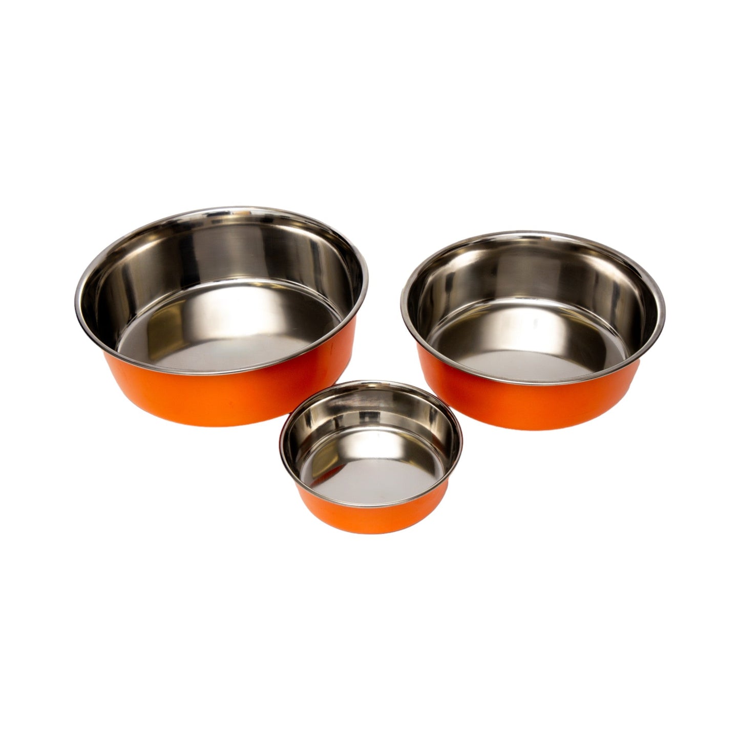 Heavy Duty Stainless Steel Dog Bowls - Set of 2 Bowls