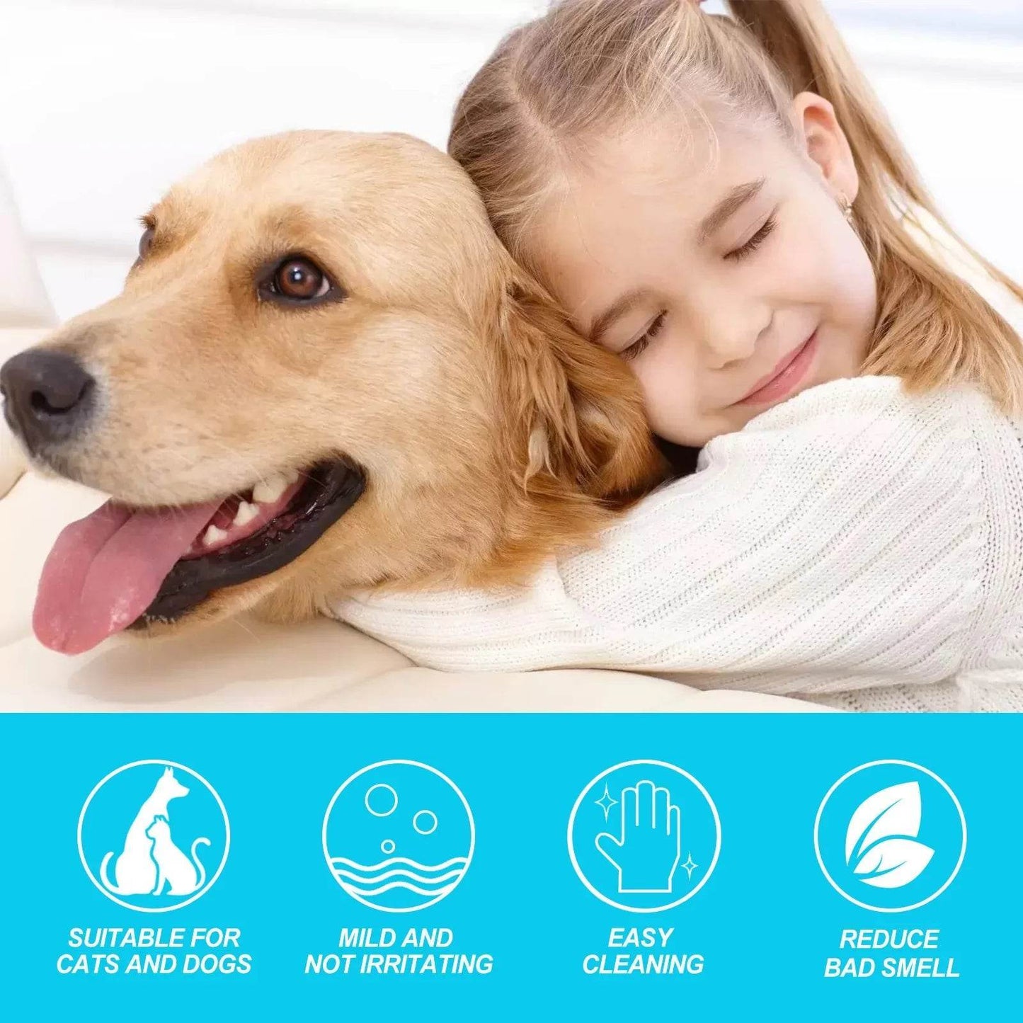 2-in-1 Pet Grooming Gloves – Gentle Massage & Odor Elimination
