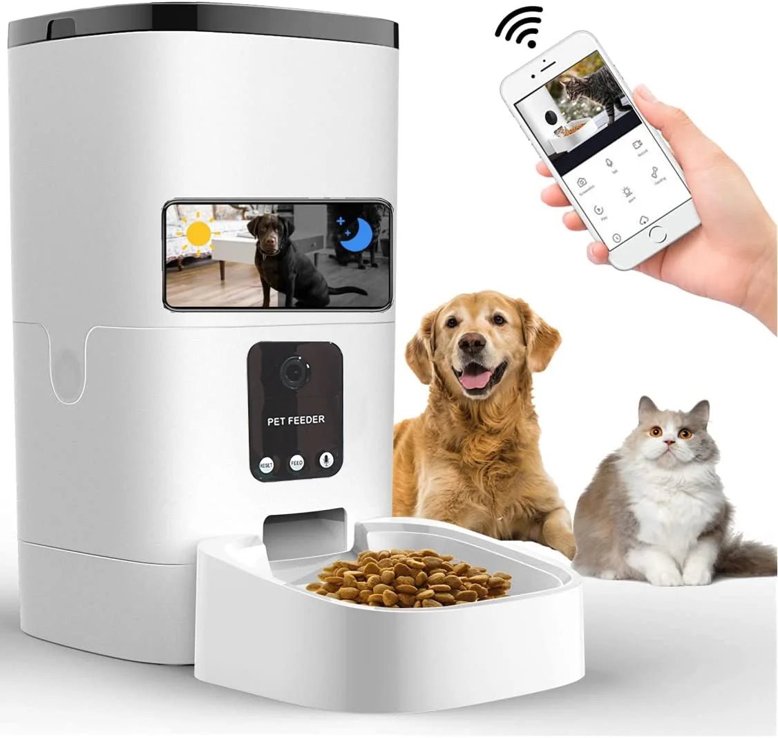 Automatic Pet Feeder With Camera And Wifi | 6L Smart Storage