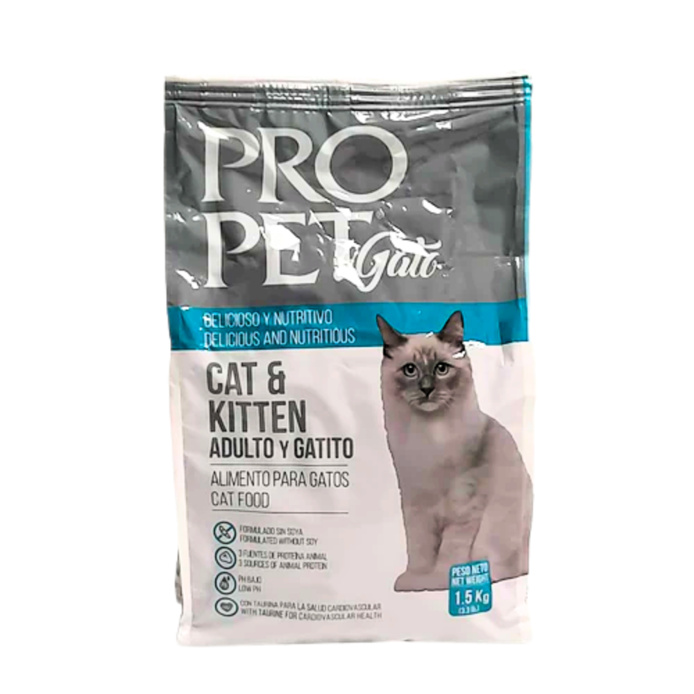 Pro Pet Cat & Kitten Food – Soy-Free All Life Stages Dry Kibble (3.3 lbs)