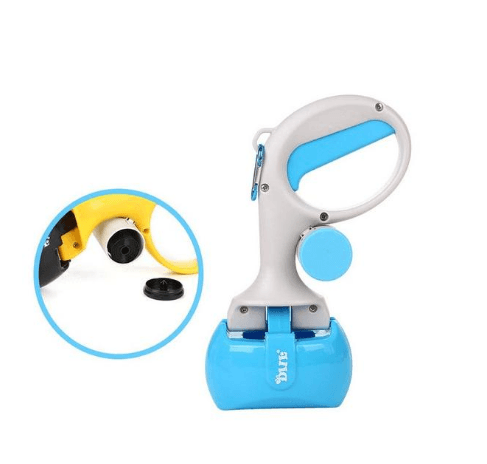 Portable Waste Picker for Dogs, Curved Grip, ABS Plastic, 25 x 11.9 cm