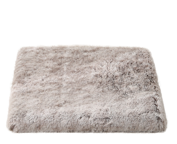 Gray Washable Dog Bed | Plush Pet Mat | Removable Cover