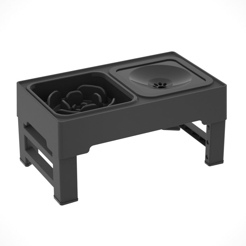 Adjustable Height Elevated Dog Bowl Stand | Stainless Steel | 54 Oz