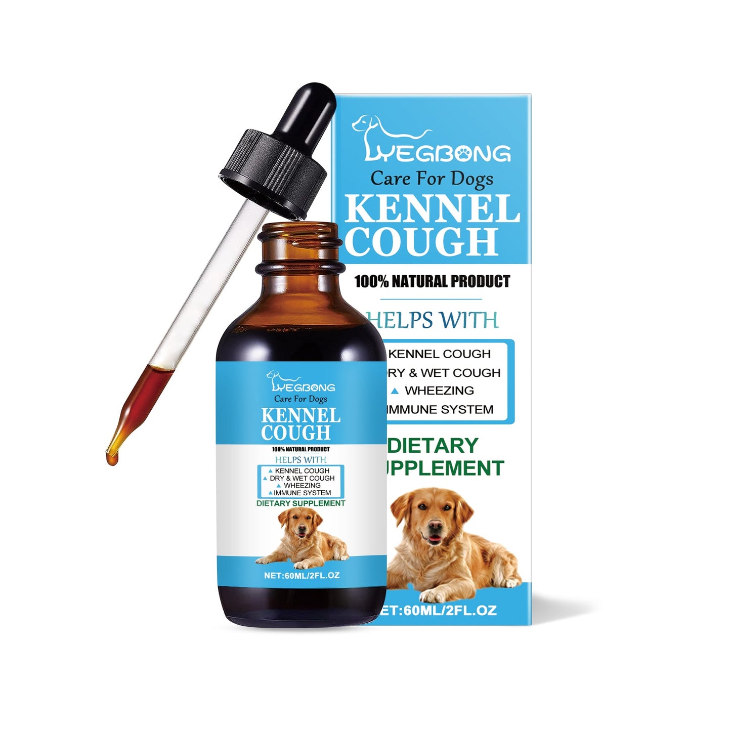 Dog Cough and Respiratory Relief Syrup: Immune Support with Sorbitol & Erythritol