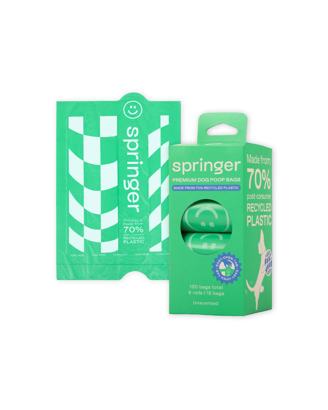 Premium Dog Poop Bags with Easy-Open Tabs (Eco-Friendly)
