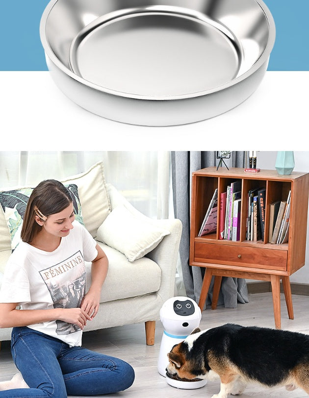 Automatic Pet Feeder With Stainless Steel Bowl | 3.5L Smart Robot
