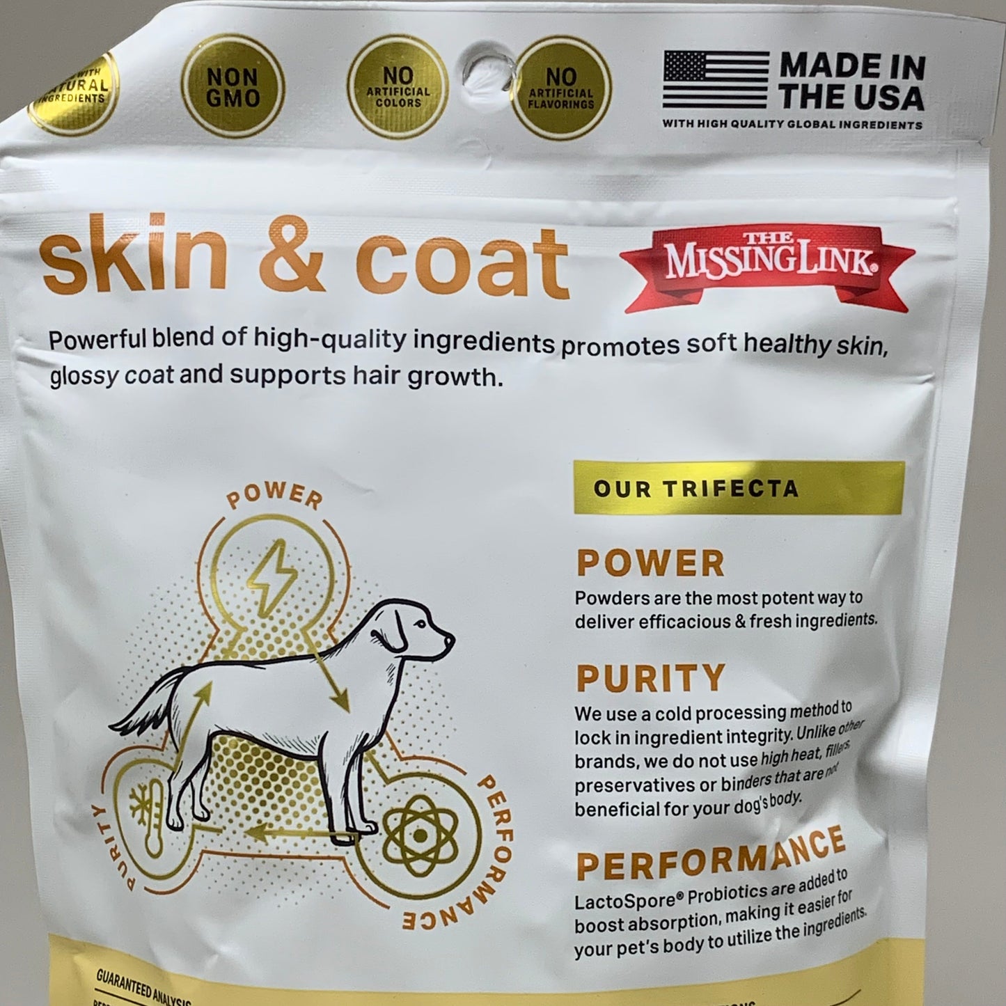 The Missing Link Skin & Coat Powder Dog Supplement: 2 Pack | 1 lb Each | Omega 3 & 6