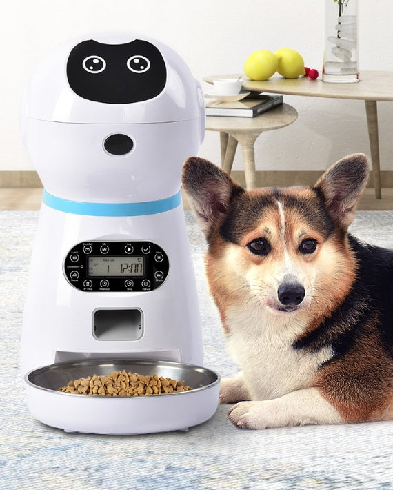 Automatic Pet Feeder With Stainless Steel Bowl | 3.5L Smart Robot