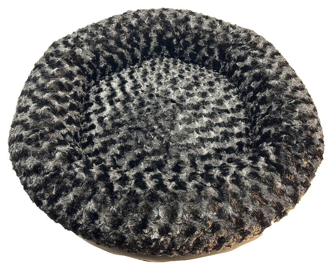 Indestructible Round Dog Bed with Bolster: Stop the Digging