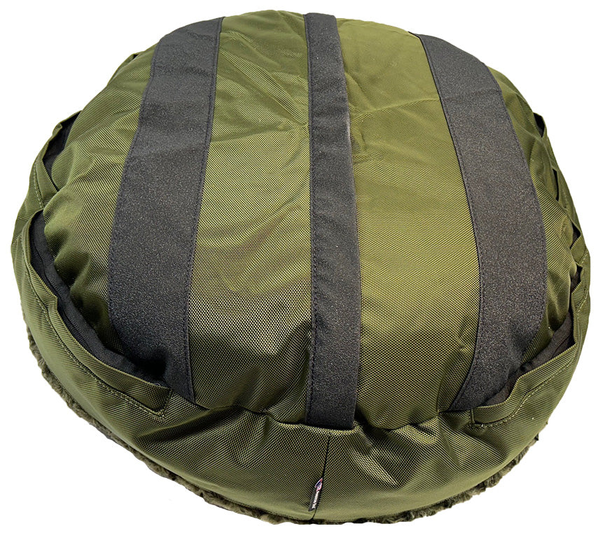 Indestructible Round Dog Bed with Bolster: Stop the Digging
