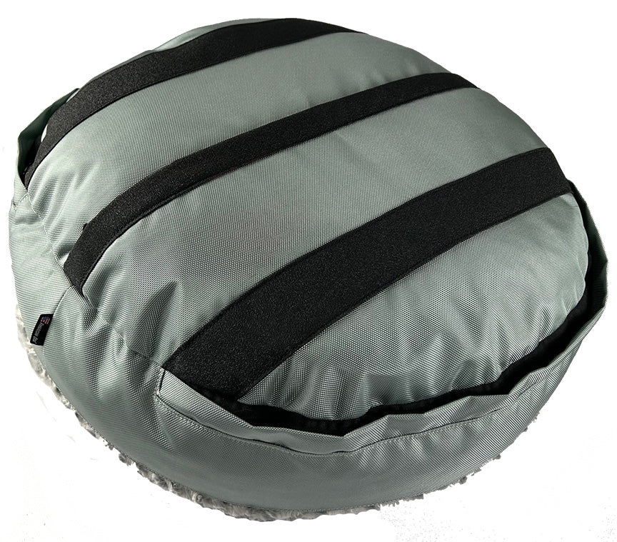 Indestructible Round Dog Bed with Bolster: Stop the Digging