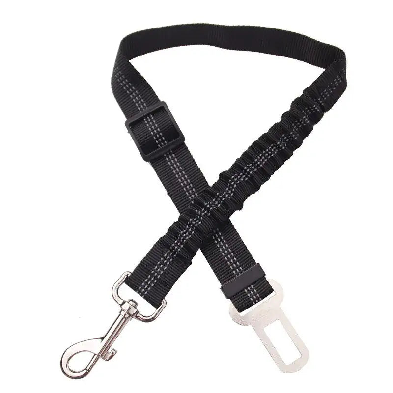 Reflective Dog Car Safety Belt Leash | Night-Visible Vehicle Travel Tether