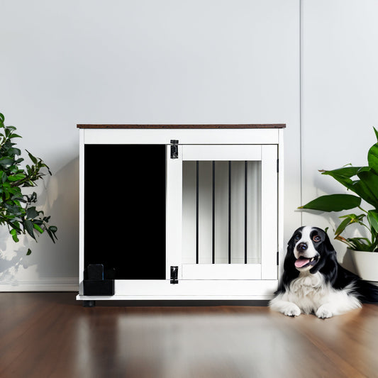 Furniture Style Dog Crate Side Table | Grey Indoor Kennel: The "Side Table" Crate