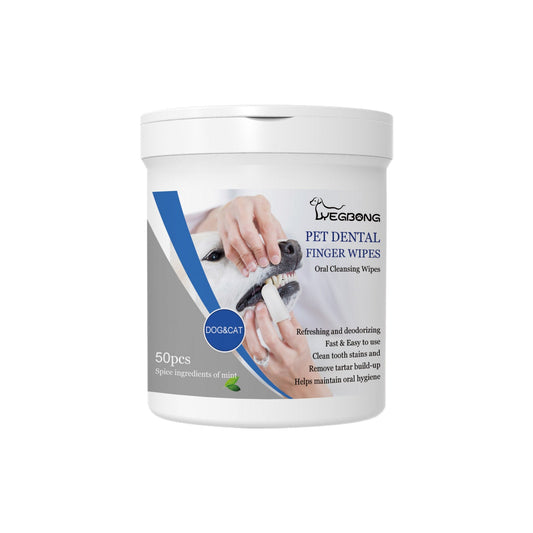 Pet Dental Finger Wipes: Tartar & Plaque Remover for Dogs