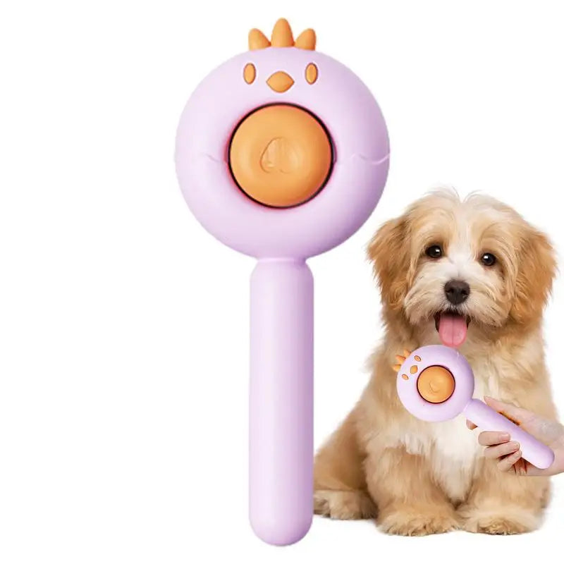 Self-Cleaning Dog & Cat Brush | Easy Hair Removal Tool for Pets