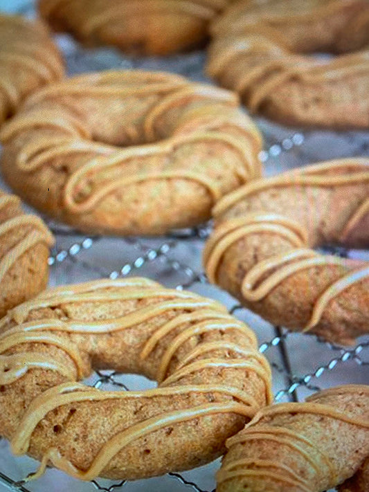 Organic Dog Treats: Apple Peanut Butter Donuts + Pumpkin Muffins