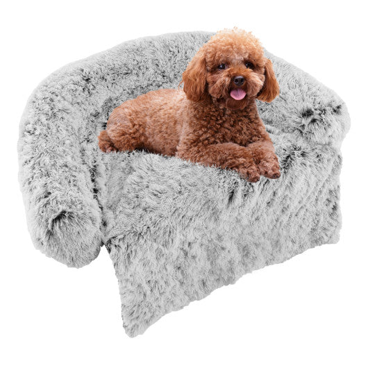 Orthopedic Dog Sofa | Large Pet Couch with Removable Cover & Bolster Support | Sizes S-XXL