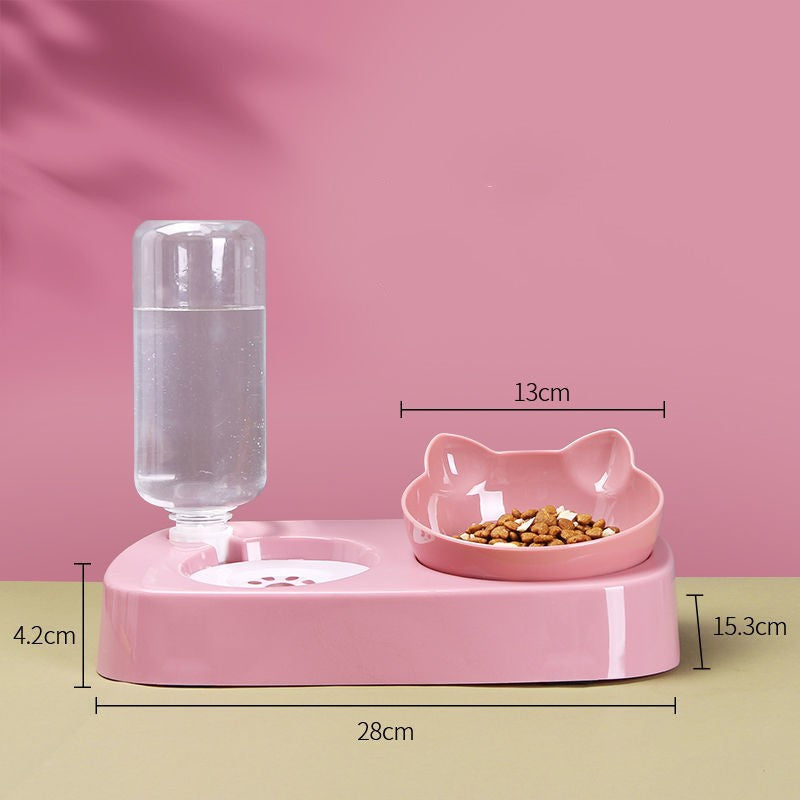 Space Saving Corner Pet Bowl Set: No More Messy Floors