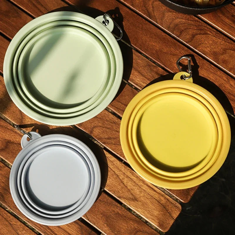 Foldable Silicone Dog Bowl For Travel | Portable Pet Dish